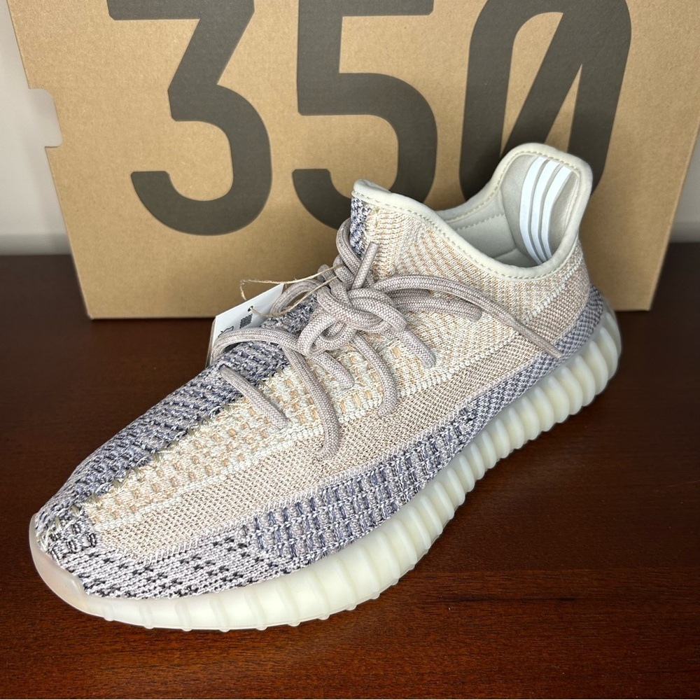 Adidas Yeezy Boost 350 V2 Ash Pearl (Unisex Size 9 Men's) - Picture 6 of 16